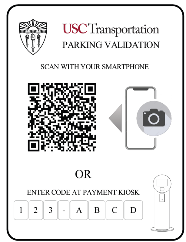 USC Parking Validation Frogparking | Parking Management Solutions | Example