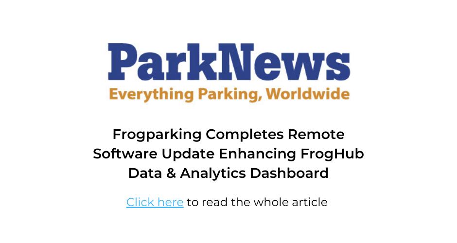 ParkNews - Frogparking Completes Remote Software Update