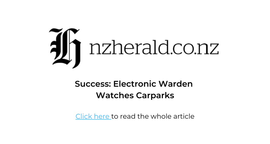 NZ Herald - Success: Electronic Warden Watches Carparks