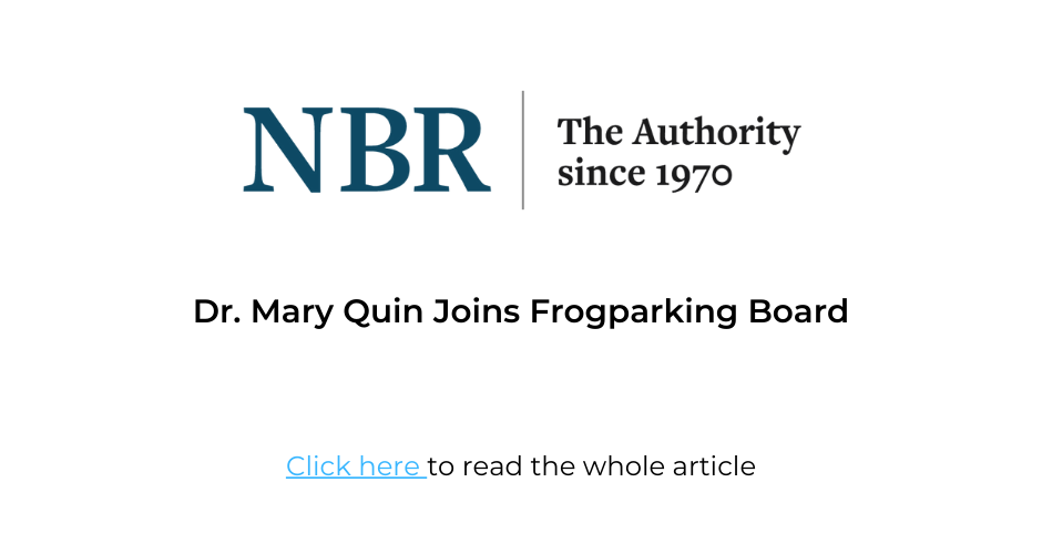 National Business Review | Dr Mary Quin Joins Frogparking Board