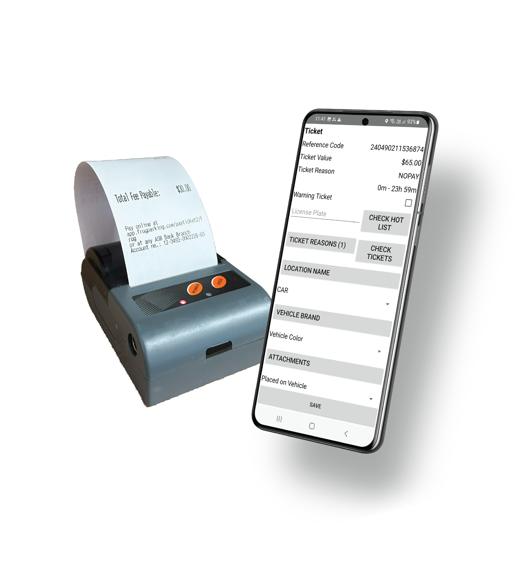FrogComply - Ticket Printer